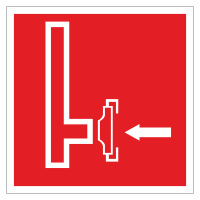 Знак безопасности Пожарный сухотрубный стояк (F08)