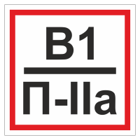 Знак безопасности "Категория помещения" ТКП-03