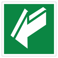 Знак безопасности Открывать движением на себя (E19)