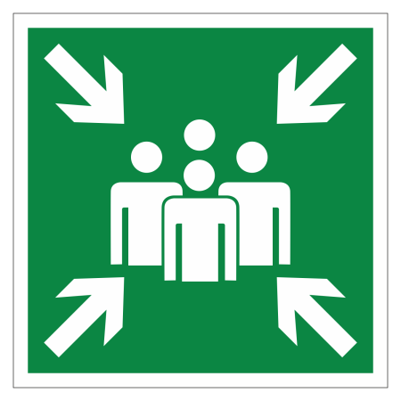 Знак безопасности Пункт (место) сбора (E21)